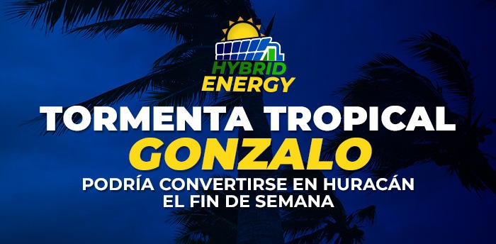 Tormenta tropical Gonzalo podría convertirse en huracán el fin de semana