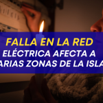 Falla en la red eléctrica afecta a varias zonas de la isla